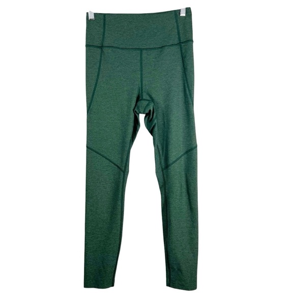 Outdoor Voices Pants - OUTDOOR VOICES 3/4 Warm-up Crop Leggings Heather Green Size Small